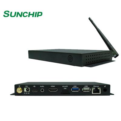 China Black Metal Media Player Box 4K 60FPS EDP LVDS HD Ethernet Android Linux Operating System for sale