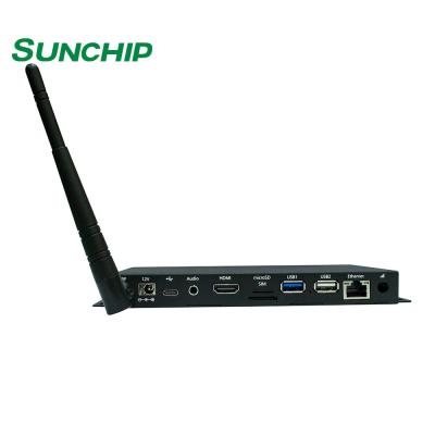 China RK3328 Quad Core Android Media Player Box Mini HD WiFi BT Ethernet Smart Advertising for sale