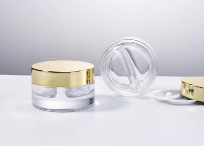 China 10ml+10ml dual chamber glass cosmetic concentrate jars - Perfect for Eye Cream, Lip Balm and Eye Makeup Formulas for sale