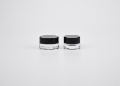 China JG-F06, 3g&5g concentrate round flint glass cosmetic jar for beauty products, custom containers with lids for cosmetics for sale