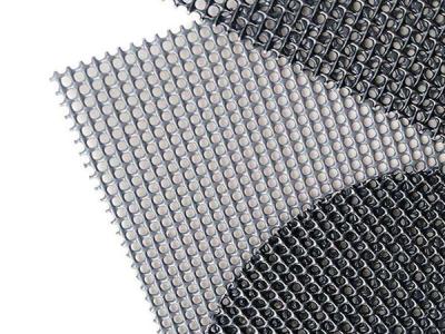 China Fireproof Metal Woven Mesh Security Window Screen Powder Coated for sale