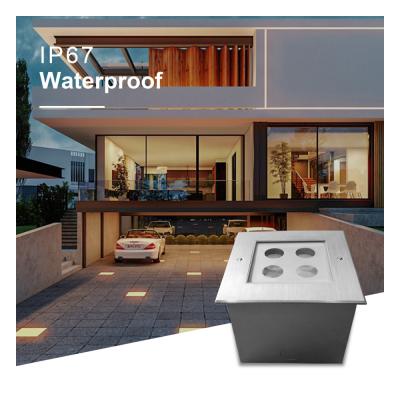 China Adjustable Underground Outdoor LED Floor Lights For Driveway Landscape Pathway for sale