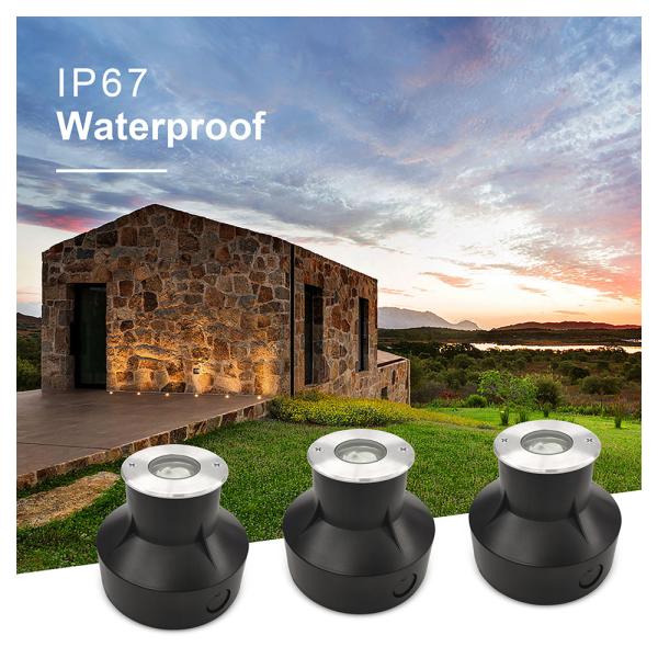 Quality 1W 3000k Warm White LED Underground Light Buried IP67 In Ground Recessed for sale