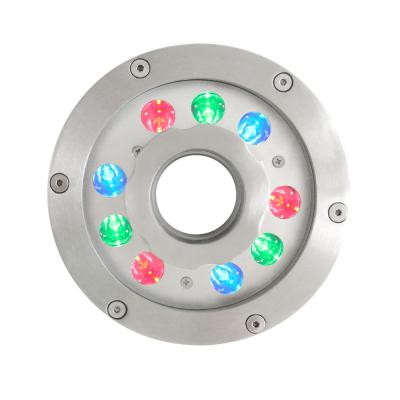 China 18W RGB LED Fountain Pool Light DMX Control Waterproof IP68 Underwater Light for sale
