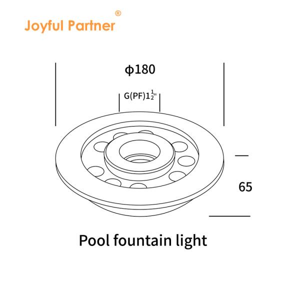 Quality LED Fountain Ring Light IP68 24W Stainless Steel Underwater Light for sale