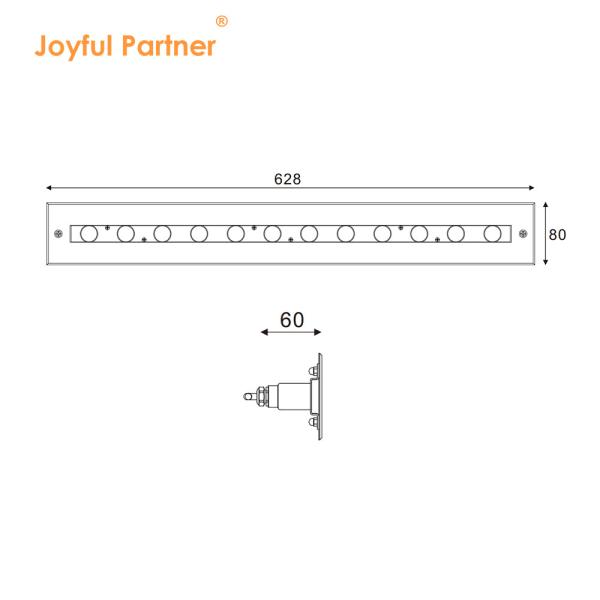 Quality SS316L Underwater Linear Light 3000K 4000K 6000K IP68 LED Wall Washer Lamp for sale