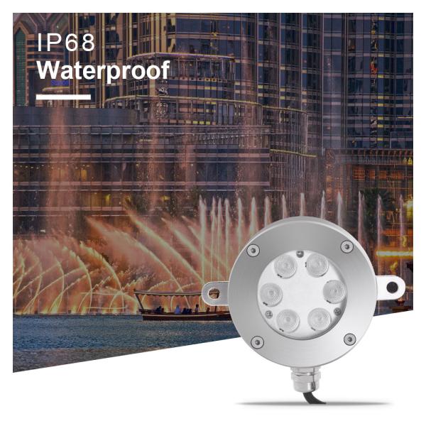 Quality OEM ODM DMX Control RGB LED Underwater Light IP68 Waterproof 100 lm/w for sale