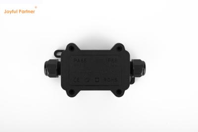 China Black IP68 Quick Connector 24A 450VAC Waterproof Junction Box 2 Pin for sale