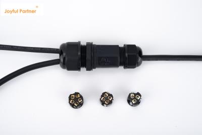 China 1 In 2 Out Black IP68 Quick Connector Waterproof Underground Cable Junction Box for sale