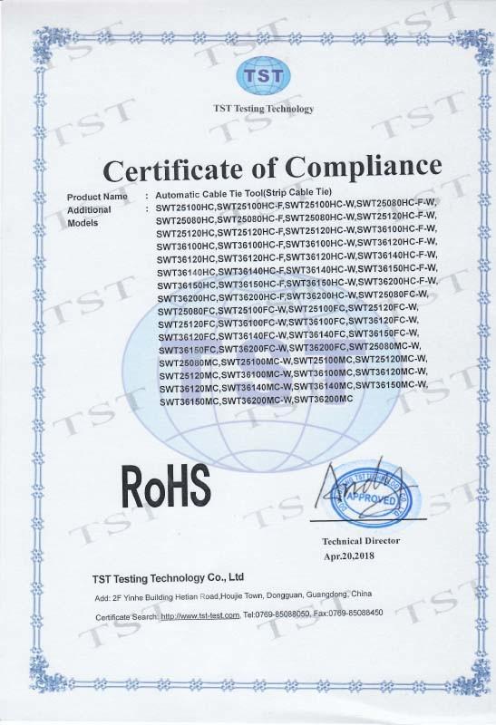 RoHS IEC62321 :2015 - Shenzhen Swift Automation Technology Co., Ltd.