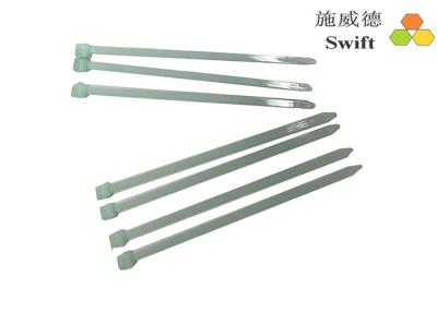China 4 Inch Nylon Hose Ties / Nylon Zip Ties Heat Resisting Blue Reach Certificate for sale