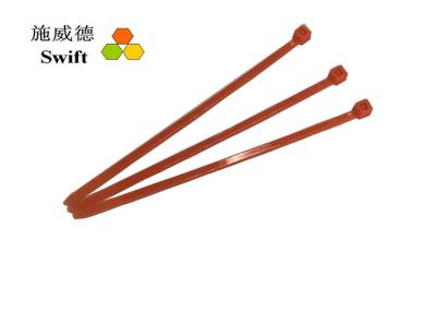 China Non Releasable Orange REACH RoHS 100mm Bulk Cable Ties for sale
