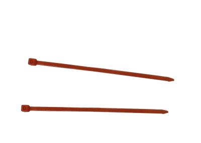 China Bridas de plástico de nylon anaranjadas de Snaplock 100m m para el cable del ordenador del arnés de cable en venta