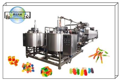 Chine Ligne de production de gomme à base de pomme pure 100 kg/h Ligne de production de gomme à base de gelée de fruits et bonbons Approbation CE à vendre