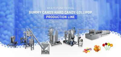 China Fruit Jelly Gummy Hard Candy Lollipop Production Line, Jelly Gummy Hard Candy Lollipop Processing Line for sale