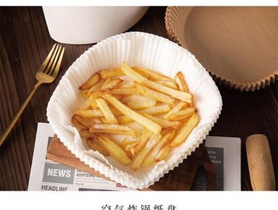 Chine Jetable Silicone Friteuse À Air Papier Doublures Tapis Étanche Cuisine Cuisson Accessoires 100 pcs à vendre