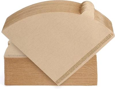 China Natural Unbleached Cone Coffee Filter Paper For Beverage for sale