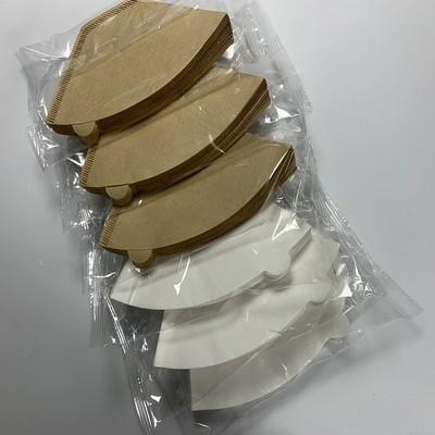 China Lebensmittelindustrie-Kegel-Kaffee-Filterpapier-Holzschliff-weißer starker Kaffee-Filter zu verkaufen
