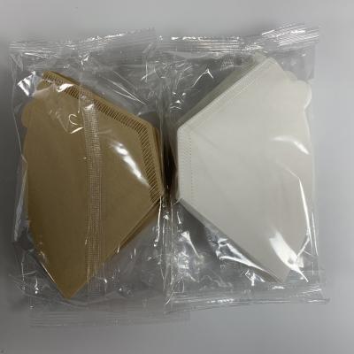 Chine Aucun cône primaire de papier filtre de café d'égouttement de percolateur naturel d'agent de blanchiment ne forment la tasse 1-4 à vendre