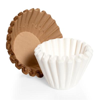 China White Basket Bowl Shape Wave Coffee Filter Coffee Paper Filter for sale