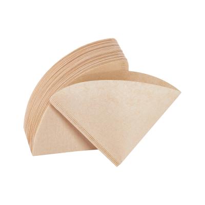 China Wood Pulp Greaseproof Disposable Coffee Filter Compostable Filter Paper Pads for sale
