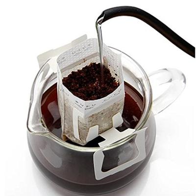 China Portable Custom Printing Cold Brew Biodegradable Coffee Filter Hanging Ear for sale
