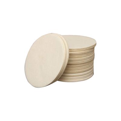 China White Brown Unfolded Round Circles Coffee Filters Paper For Percolators for sale