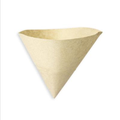 China Sector Shape V60 Coffee Filter Papers Natural Wood Drip Coffee Filter for sale