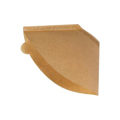 China Brown Paper Disposable Coffee Filter For Home Kitchen Cafes 110x156 mm for sale