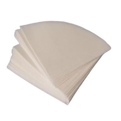 China 3-6 Cups V60 Coffee Filter Wood Pulp Paper White for sale