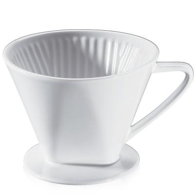 中国 Unbaked製品の手によって醸造されるコーヒーのための陶磁器のコーヒーのフィルターのコップ 販売のため