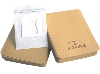 中国 使い捨て可能なコップの掛かる耳の滴りのコーヒーのフィルター袋9.0x7.4 cm 販売のため