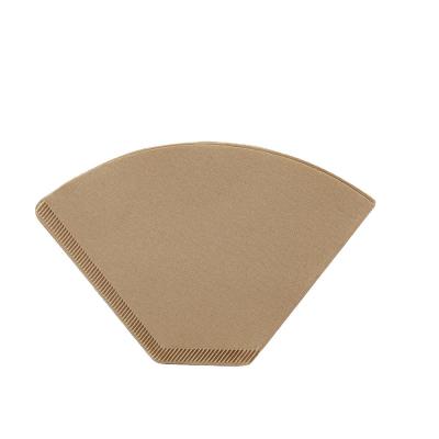China Flat Bottom Shape Wave Unbleached Flat Bottom Coffee Filter 8inch 9inch for sale