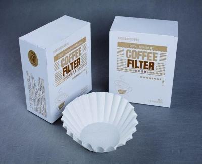 China 50 Pcs Basket Coffee Filter bleached Disposable Paper Basket For Coffee Maker for sale