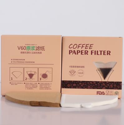 China Filtro de café de forma de V de 02 goteos para el goteador 100PCS en venta
