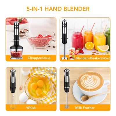 China Anti Splash Stainless Steel Stick Blender Low Nosie Multipurpose Manual Blender for sale