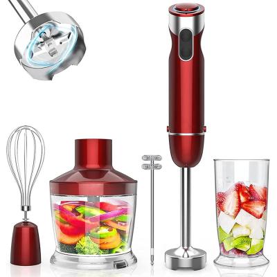 China 12-speed turbo mode splashproof stick hand blender with 304 stainless steel blade for sale