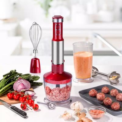 China Red Stick Hand Blender With Variable Speed Control Dishwasher Safe for sale