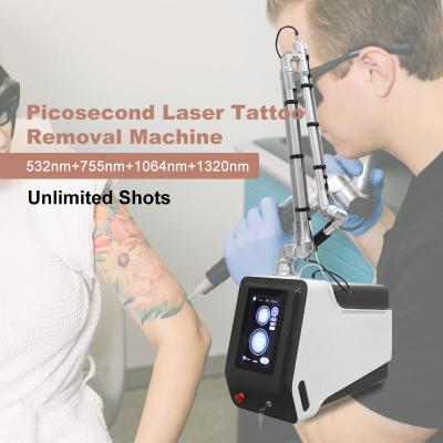China Portable  Q Switched ND YAG Laser Machine 532nm Tattoo Removal Touch Screen for sale