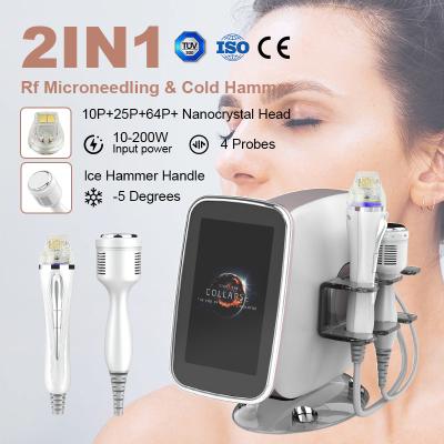 China Elevación facial con máquina de microagujas Rf Eliminación de acné con cabeza de nanocristales en venta