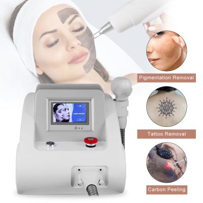 Chine Nd Yag Portable Pico Laser Machine Peeling des pores de carbone Rétrécissement du rajeunissement de la peau à vendre