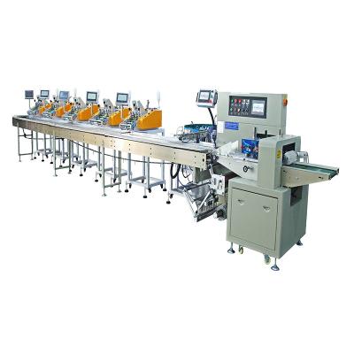China Pillow Type Automatic Counting Sealer Bag Packing Machine 3 Sides Sealing Plastic Bag for sale