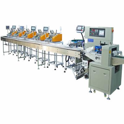 China High Efficiency Automatic Card Issuer Specification Plastic Bag Wrapping Equipment Packing Machine for sale