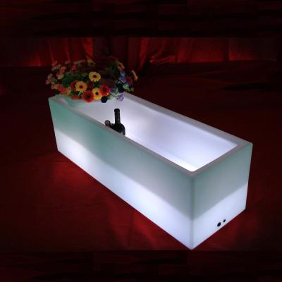China Illuminated Glowing Ice Bucket , Light Up Wine Cooler With Rechargeable Lithium Battery for sale