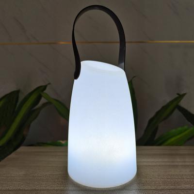 China Lâmpada LED portátil de plástico com controle remoto sem fio para jardim à venda