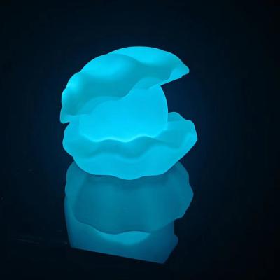 Κίνα Πολυχρωματικά φώτα πισίνας λάμψη, RGB LED παιδιά νυχτερινό φως σχήμα κοχύλι προς πώληση