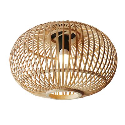 China Customized Wicker Lamp Shade Pendant For Indoor Hallway Ceiling for sale