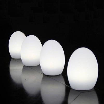 China Cordless Egg Shaped LED Lights , Egg Mood Lamp For Outdoor Night Club for sale