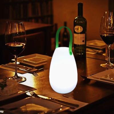 China 2700K CCT lámpara portátil de plástico LED recargable para restaurante en venta