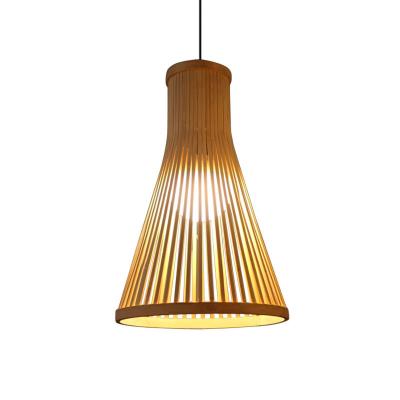 China Customized Rattan Pendant Light , Nordic Woven Bamboo Lamp For Indoor Lighting for sale